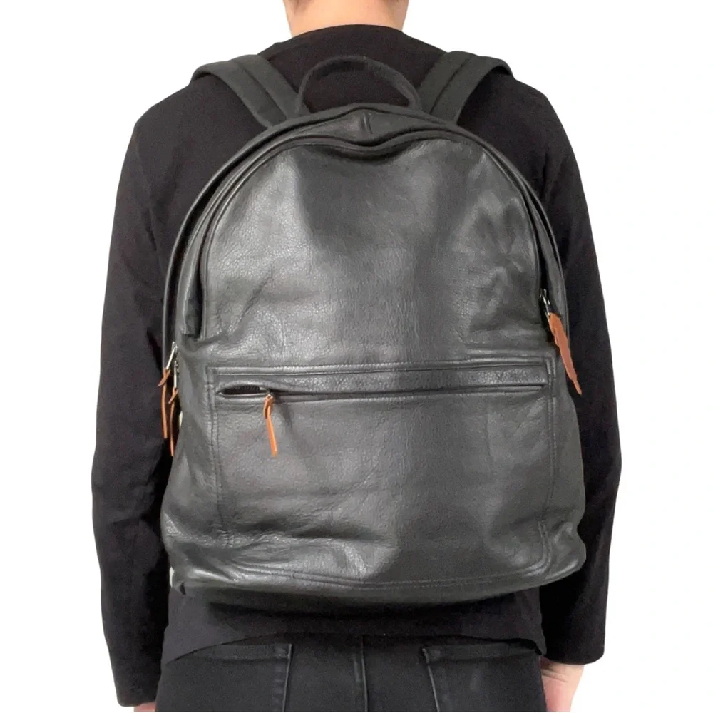 Club Monaco rare full leather large backpack heavy duty